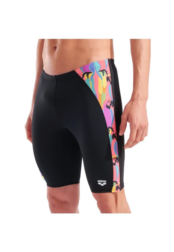 Arena Zwemjammer Tropical Delight. Kolor: czarny. Długość: do kolan