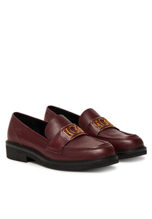 Guess Lordsy FLTSH3 LEA14 Bordowy. Kolor: czerwony. Materiał: skóra