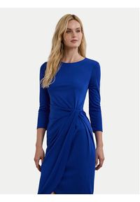 Lauren Ralph Lauren - LAUREN RALPH LAUREN Sukienka codzienna 250957709001 Niebieski Regular Fit. Okazja: na co dzień. Kolor: niebieski. Materiał: syntetyk. Typ sukienki: proste. Styl: casual