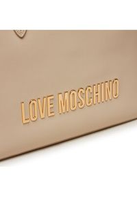 Love Moschino - LOVE MOSCHINO Torebka JC4190PP1LKD0110 Beżowy. Kolor: beżowy. Materiał: skórzane