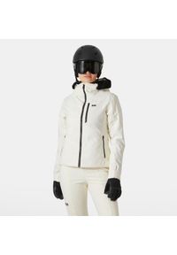 Damska kurtka narciarska Helly Hansen Valdisere 2.0. Kolor: beżowy, biały, wielokolorowy. Sezon: zima. Sport: narciarstwo