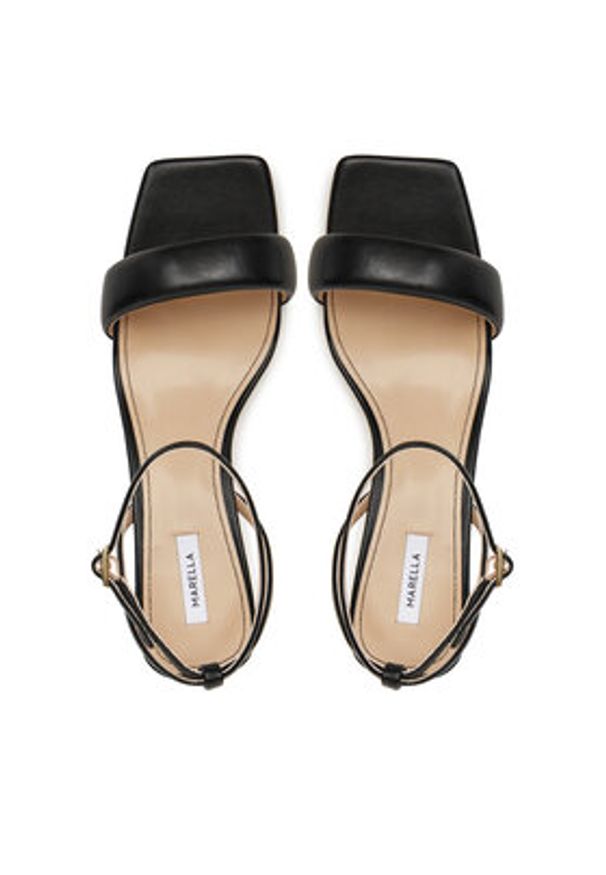 Marella Sandały Coimbra 2513521037200 Czarny. Kolor: czarny. Materiał: skóra