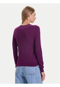 United Colors of Benetton - United Colors Of Benetton Sweter 1002D1K01 Fioletowy Regular Fit. Kolor: fioletowy. Materiał: wełna #5