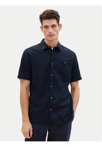 Tom Tailor Koszula 1042351 Granatowy Regular Fit. Kolor: niebieski. Materiał: bawełna #4