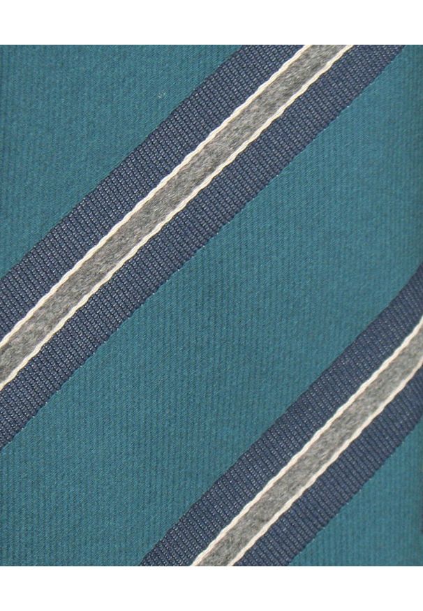 Klasyczny Krawat Klubowy - Alties - Zieleń w Prążek. Materiał: tkanina. Wzór: prążki. Styl: klasyczny