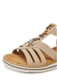 Rieker Sandały V0649-62 Beżowy. Kolor: beżowy. Materiał: syntetyk #2
