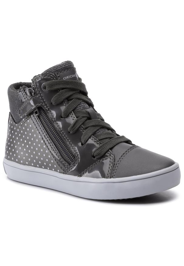 Sneakersy Geox J Gisli G. C J944NC 0AJ54 C0710 S Dk Grey/Silver. Kolor: szary. Materiał: materiał