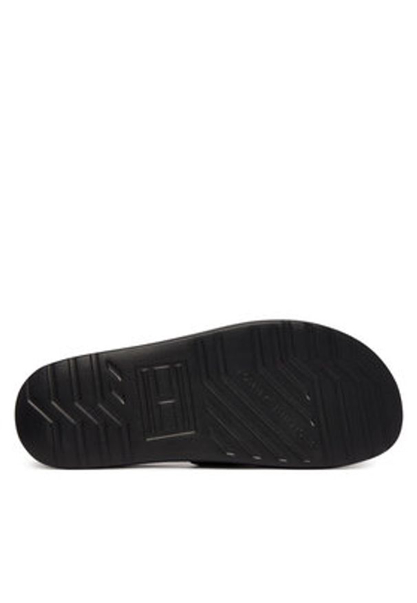 TOMMY HILFIGER - Tommy Hilfiger Klapki Dual Density Hilfiger Pool Slide FM0FM05797 Czarny. Kolor: czarny. Materiał: syntetyk