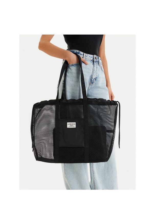 Torebka Guess Jeans. Kolor: czarny