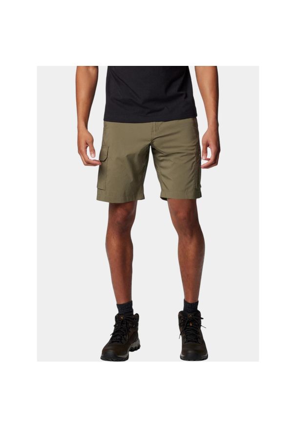 columbia - Spodenki turystyczne męskie Columbia Silver Ridge Utility. Kolor: zielony. Sport: turystyka piesza