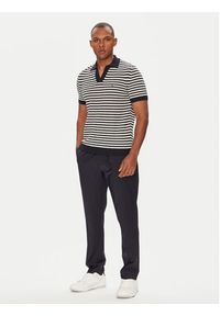 TOMMY HILFIGER - Tommy Hilfiger Polo MW0MW39531 Granatowy Regular Fit. Typ kołnierza: polo. Kolor: niebieski. Materiał: syntetyk #4