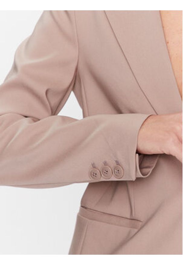 InWear Marynarka Zella 30108171 Beżowy Regular Fit. Kolor: beżowy. Materiał: bawełna