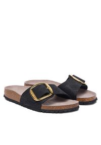 Birkenstock Klapki Madrid Big Buckle 1032965 Czarny. Kolor: czarny. Materiał: skóra #6