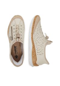 Rieker Sneakersy CEO-N42V3-60 Beżowy. Kolor: beżowy. Materiał: materiał #3