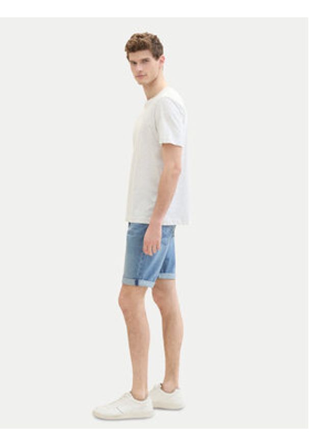Tom Tailor Szorty jeansowe 1040194 Niebieski Regular Fit. Kolor: niebieski. Materiał: bawełna