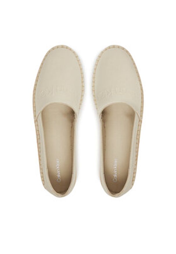 Calvin Klein Espadryle Espadrille - He HW0HW02384 Biały. Kolor: biały. Materiał: materiał