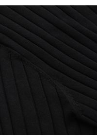 Ombre Clothing - Męska koszulka polo z wiskozą SLIM FIT w pionowy prążek – czarna V1 OM-POSS-0143 - XXL. Typ kołnierza: polo. Kolor: czarny. Materiał: wiskoza. Wzór: prążki. Styl: klasyczny, elegancki #6