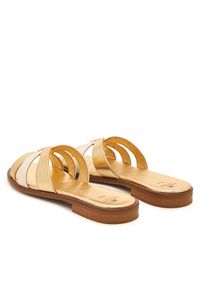 Elisabetta Franchi Klapki F4A2-E0558-1735 D Złoty. Kolor: złoty. Materiał: skóra #3