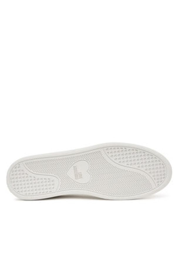 Love Moschino - LOVE MOSCHINO Sneakersy JA15112G1NIA010041 Biały. Kolor: biały. Materiał: skóra