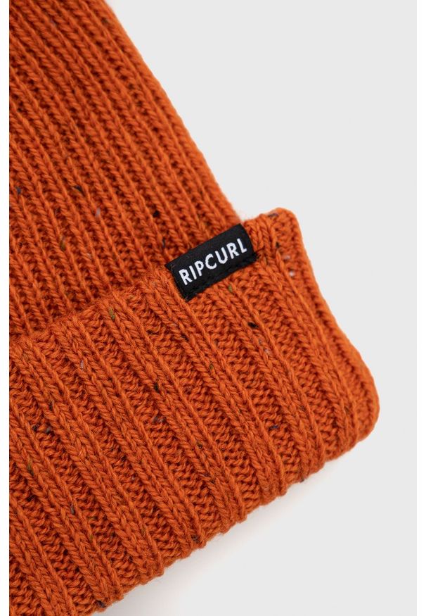 Rip Curl - Czapka z domieszką wełny. Kolor: pomarańczowy. Materiał: wełna