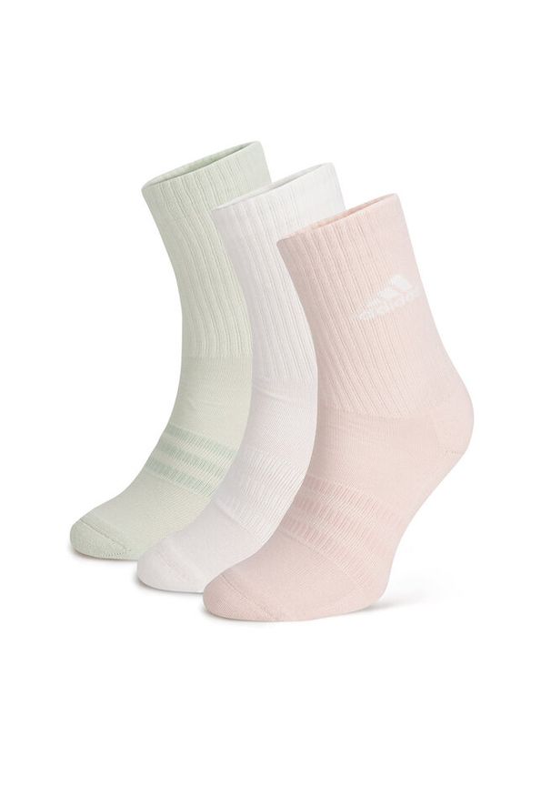Adidas - Zestaw 3 par wysokich skarpet unisex adidas. Wzór: kolorowy