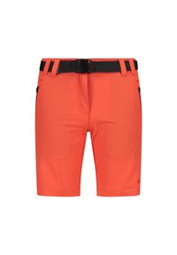 Szorty bermudzkie dla dziewczynki CMP. Kolor: pomarańczowy. Sport: turystyka piesza #1