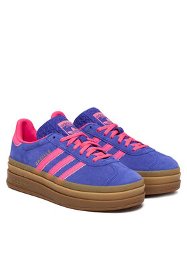 Adidas - adidas Sneakersy Gazelle Bold W IH4193 Niebieski. Kolor: niebieski. Materiał: zamsz, skóra. Model: Adidas Gazelle