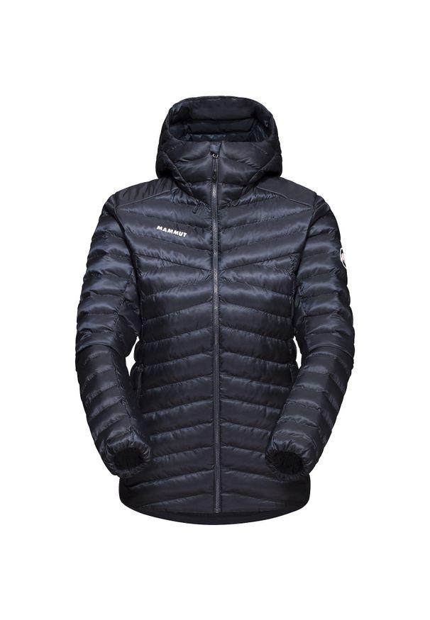 Kurtka puchowa damska Mammut Albula IN. Kolor: czarny, wielokolorowy, niebieski. Materiał: puch
