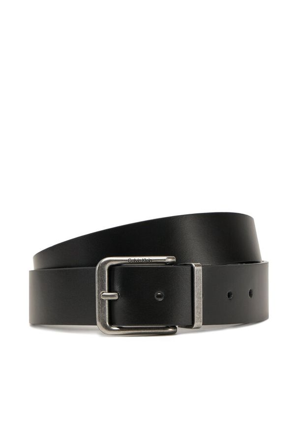 Pasek Męski Calvin Klein Jeans. Kolor: czarny. Styl: casual