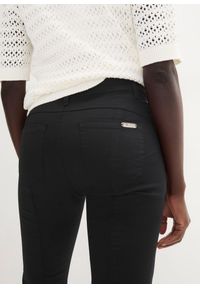 bonprix - Wygodne spodnie ze stretchem z bawełny. Kolor: czarny. Materiał: bawełna #2