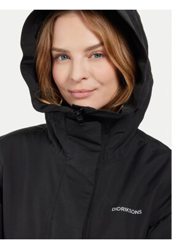Didriksons Parka Frida 505777 Czarny Regular Fit. Kolor: czarny. Materiał: syntetyk