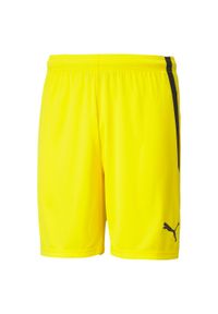 Krótki Puma Team Liga. Kolor: żółty, pomarańczowy, czarny, wielokolorowy. Długość: krótkie. Sport: piłka nożna #1