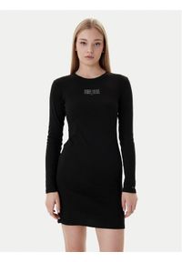Tommy Jeans Sukienka codzienna Linear DW0DW21902 Czarny Slim Fit. Okazja: na co dzień. Kolor: czarny. Materiał: bawełna. Typ sukienki: proste. Styl: casual #1