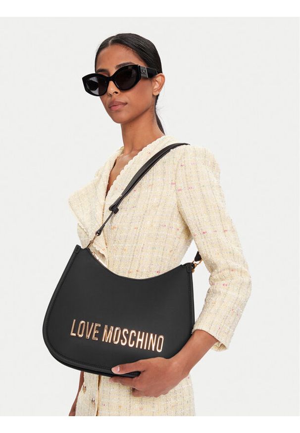 Love Moschino - LOVE MOSCHINO Torebka JC4021PP0NKD0000 Czarny. Kolor: czarny. Materiał: skórzane