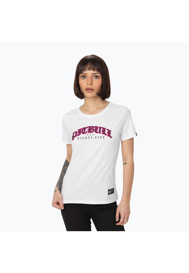 PITBULL - Koszulka damska Pitbull Tattoo. Kolor: biały