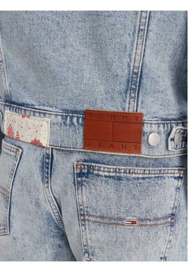 Tommy Jeans Kurtka jeansowa Classic DW0DW20116 Niebieski Regular Fit. Kolor: niebieski. Materiał: bawełna