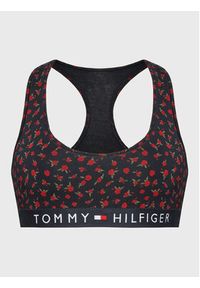 TOMMY HILFIGER - Tommy Hilfiger Biustonosz top Unlined Print UW0UW03868 Granatowy. Kolor: niebieski. Materiał: bawełna. Wzór: nadruk #4