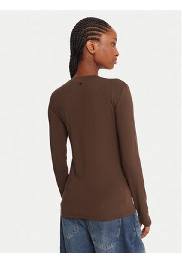 Weekend Max Mara Bluzka Multie 2525946012 Brązowy Slim Fit. Kolor: brązowy. Materiał: wiskoza