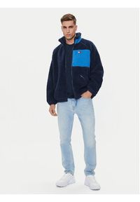 Tommy Jeans Kurtka przejściowa Teddy DM0DM18906 Granatowy Relaxed Fit. Kolor: niebieski. Materiał: syntetyk #5