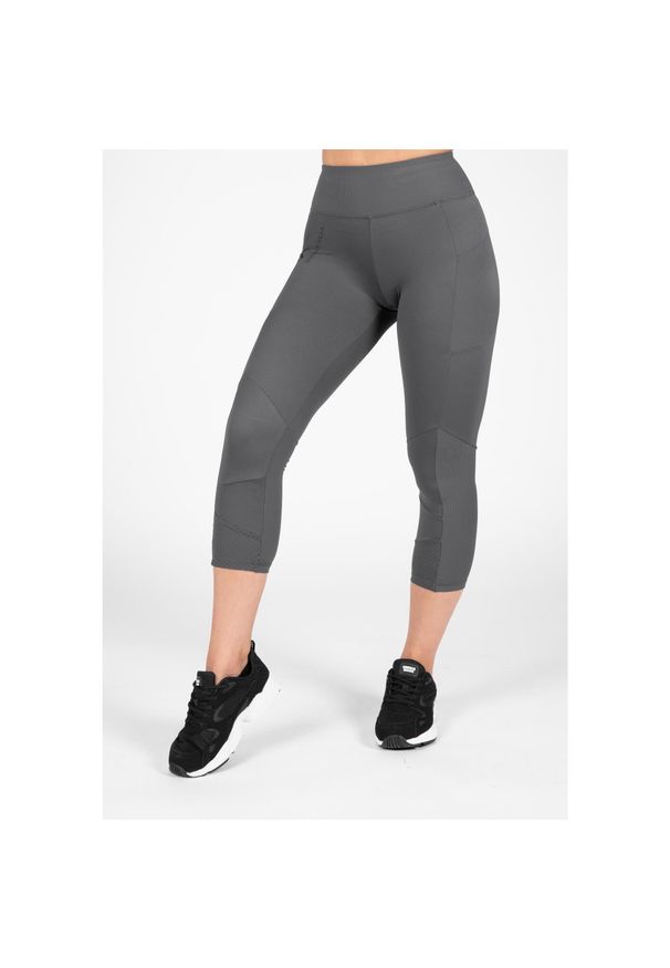 GORILLA WEAR - Monroe 7/8 Leginsy - Szary. Kolor: szary. Sport: fitness