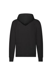 FRUIT OF THE LOOM - Lekka Męska Bluza Z Kapturem. Typ kołnierza: kaptur. Kolor: czarny