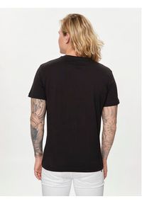 Versace Jeans Couture T-Shirt 76GAHT02 Czarny Regular Fit. Kolor: czarny. Materiał: bawełna
