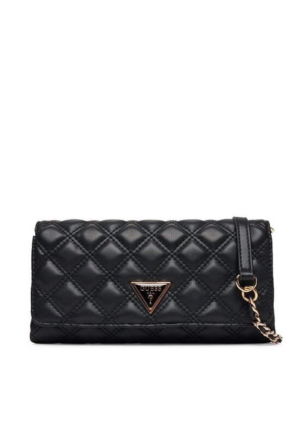 Guess Torebka Giully II Mini HWQG96 73750 Czarny. Kolor: czarny. Materiał: skórzane