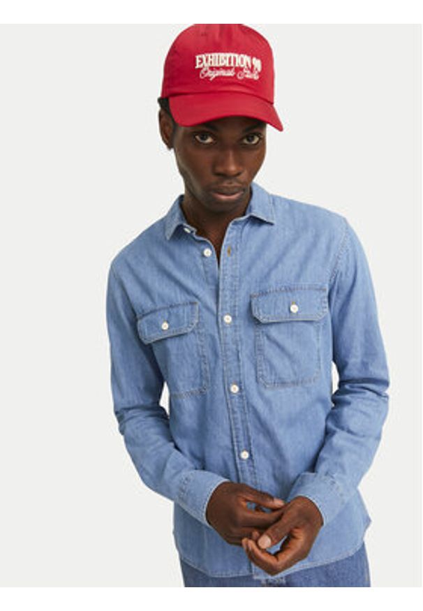 Jack & Jones Koszula jeansowa Travis 12269262 Niebieski Comfort Fit. Kolor: niebieski. Materiał: bawełna