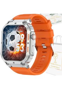 Gravity - Zegarek chłopięcy KOMUNIA SMARTWATCH GRAVITY LUTON GT6-4 srebrny/ pomarańczowy gumowy. Rodzaj zegarka: smartwatch. Kolor: pomarańczowy, srebrny, wielokolorowy. Materiał: guma