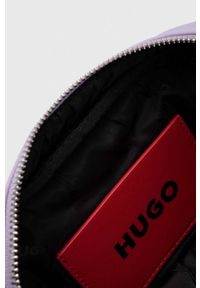 Hugo - HUGO torebka kolor fioletowy. Kolor: fioletowy. Materiał: pikowane. Rodzaj torebki: na ramię #3