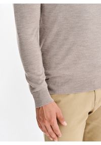 Pako Lorente - PAKO LORENTE - Wełniany sweter w kolorze beżowym. Okazja: na co dzień. Kolor: niebieski, beżowy. Materiał: wełna. Sezon: jesień. Styl: casual #5