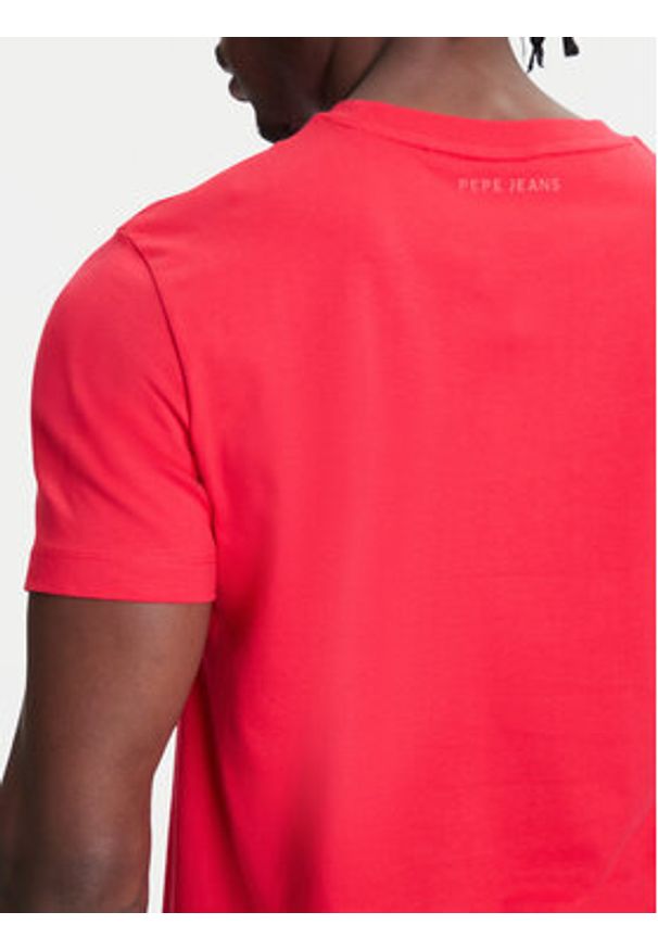 Pepe Jeans T-Shirt Red Bull Racing Logo RM500016 Czerwony Regular Fit. Kolor: czerwony. Materiał: bawełna
