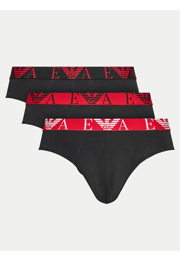 Emporio Armani Underwear Komplet 3 par slipów 111734 4F715 38121 Czarny. Kolor: czarny. Materiał: bawełna