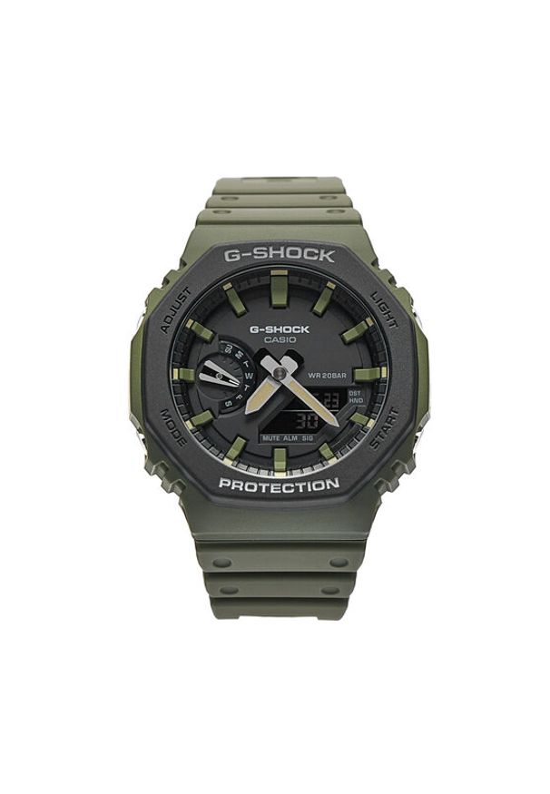 G-Shock Zegarek GA-2110SU-3AER Zielony. Kolor: zielony